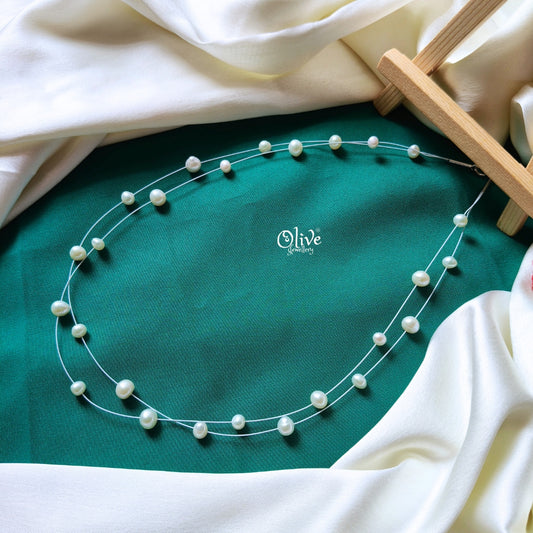 Fresh water Pearl Neck Chain - 395