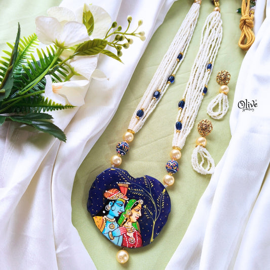 Natural Stone Tanjore Pendant -398