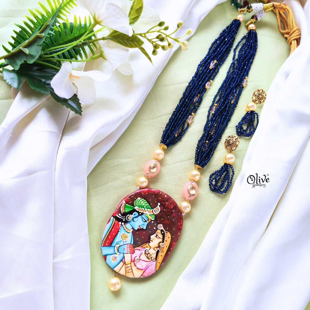 Natural Stone Tanjore Pendant -399