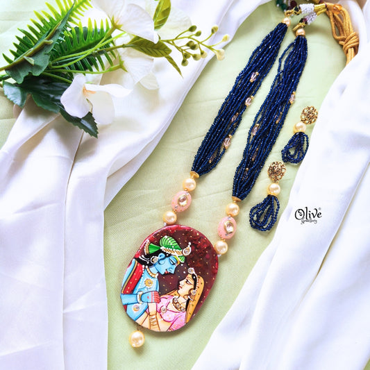 Natural Stone Tanjore Pendant -399