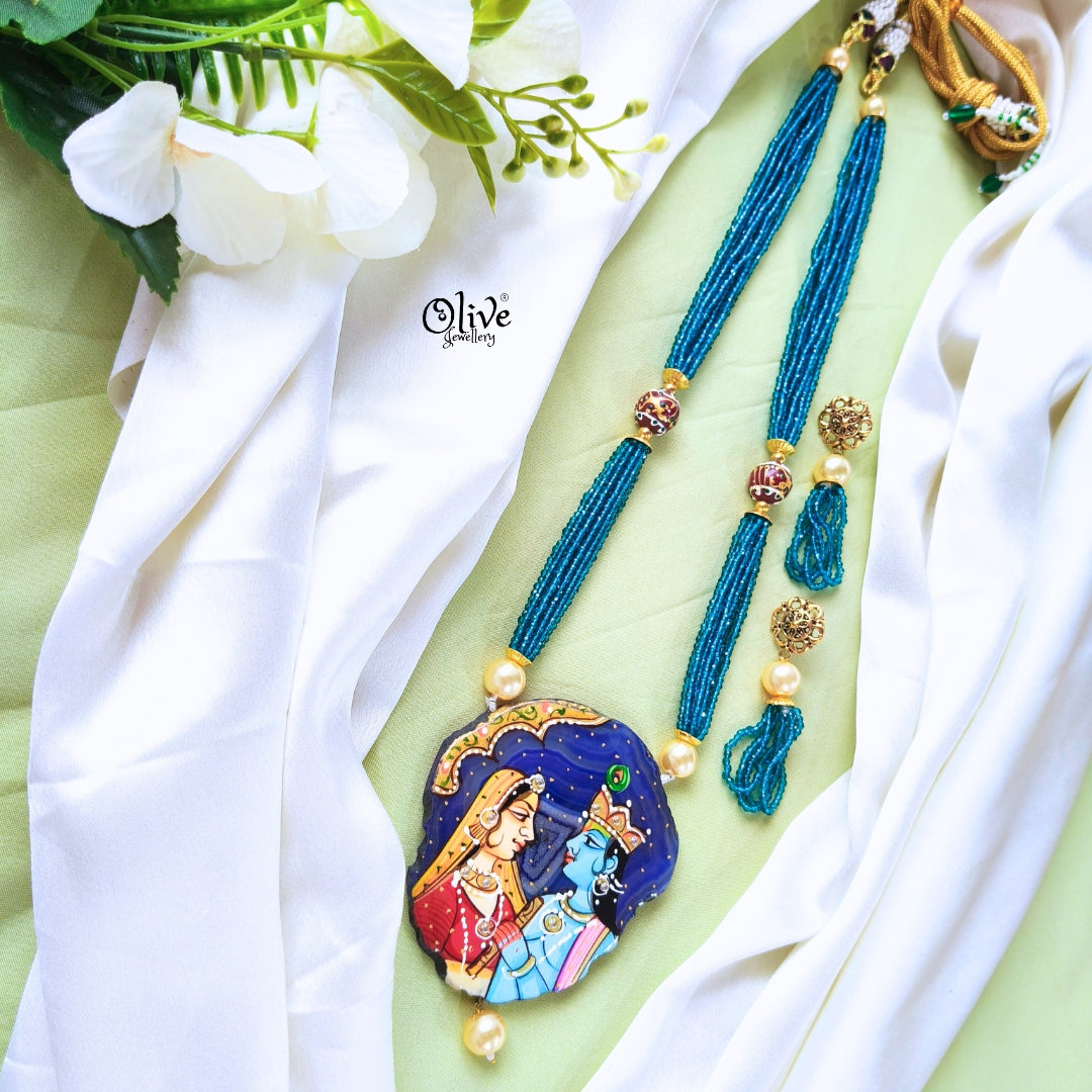 Natural Stone Tanjore Pendant -401