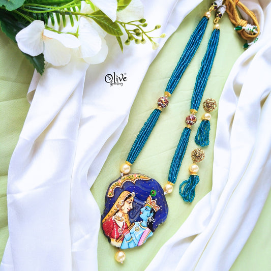 Natural Stone Tanjore Pendant -401