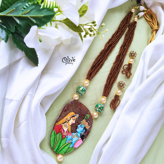 Natural Stone Tanjore Pendant -402