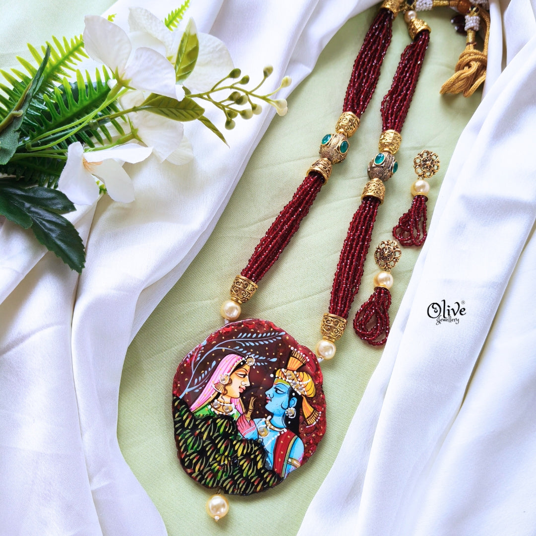 Natural Stone Tanjore Pendant -411