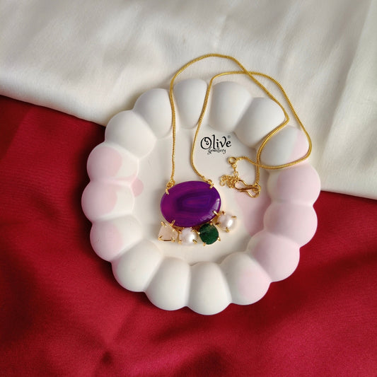 Natural Stone Pendant  - 437