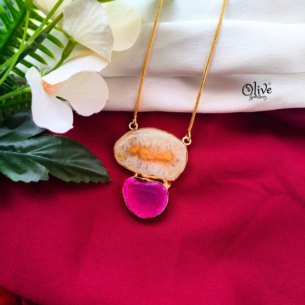 Natural Stone Pendent - 456