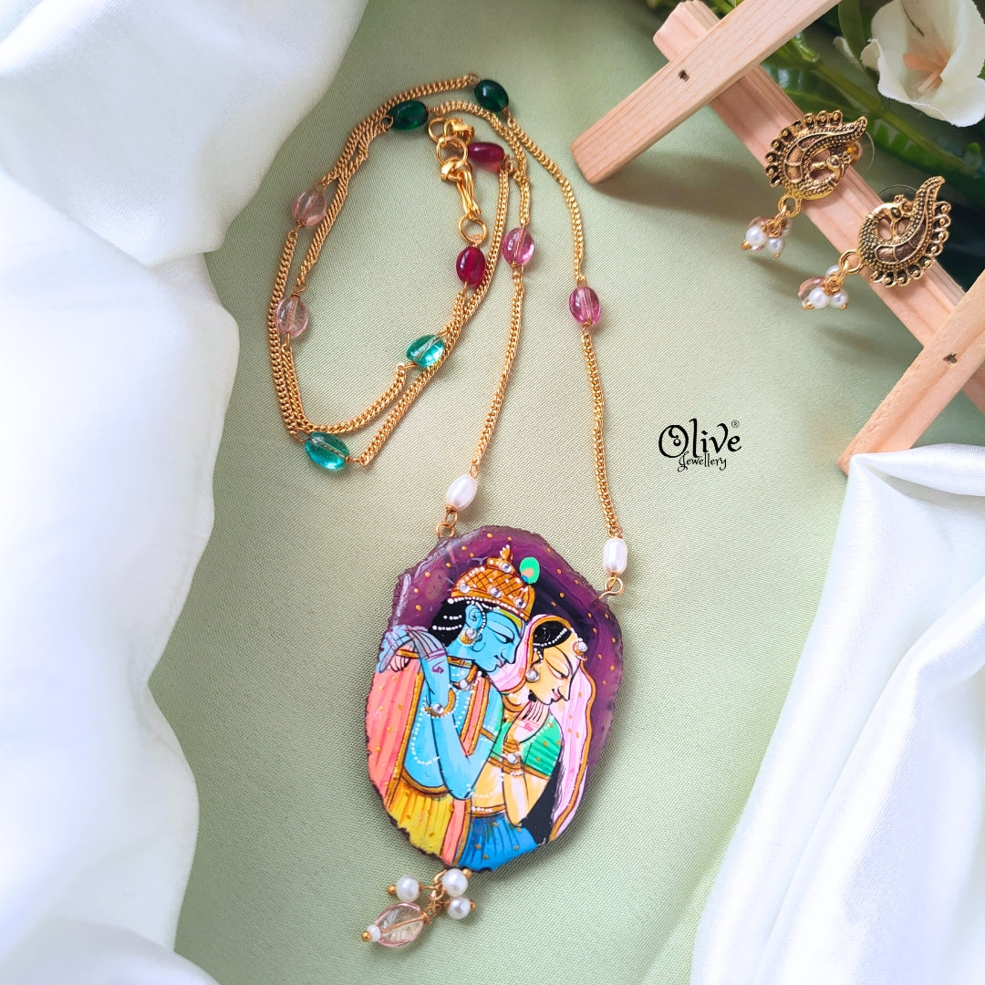 Radhakrishna Pendant -558
