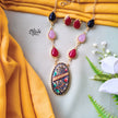 Natural Stone Tanjore Neckset-643