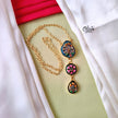 Tanjore Three Step Pendant Set - 655