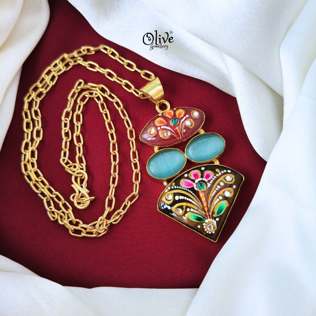 Tanjore Pendant -663