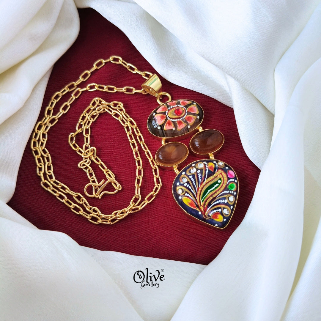 Tanjore Pendant -664