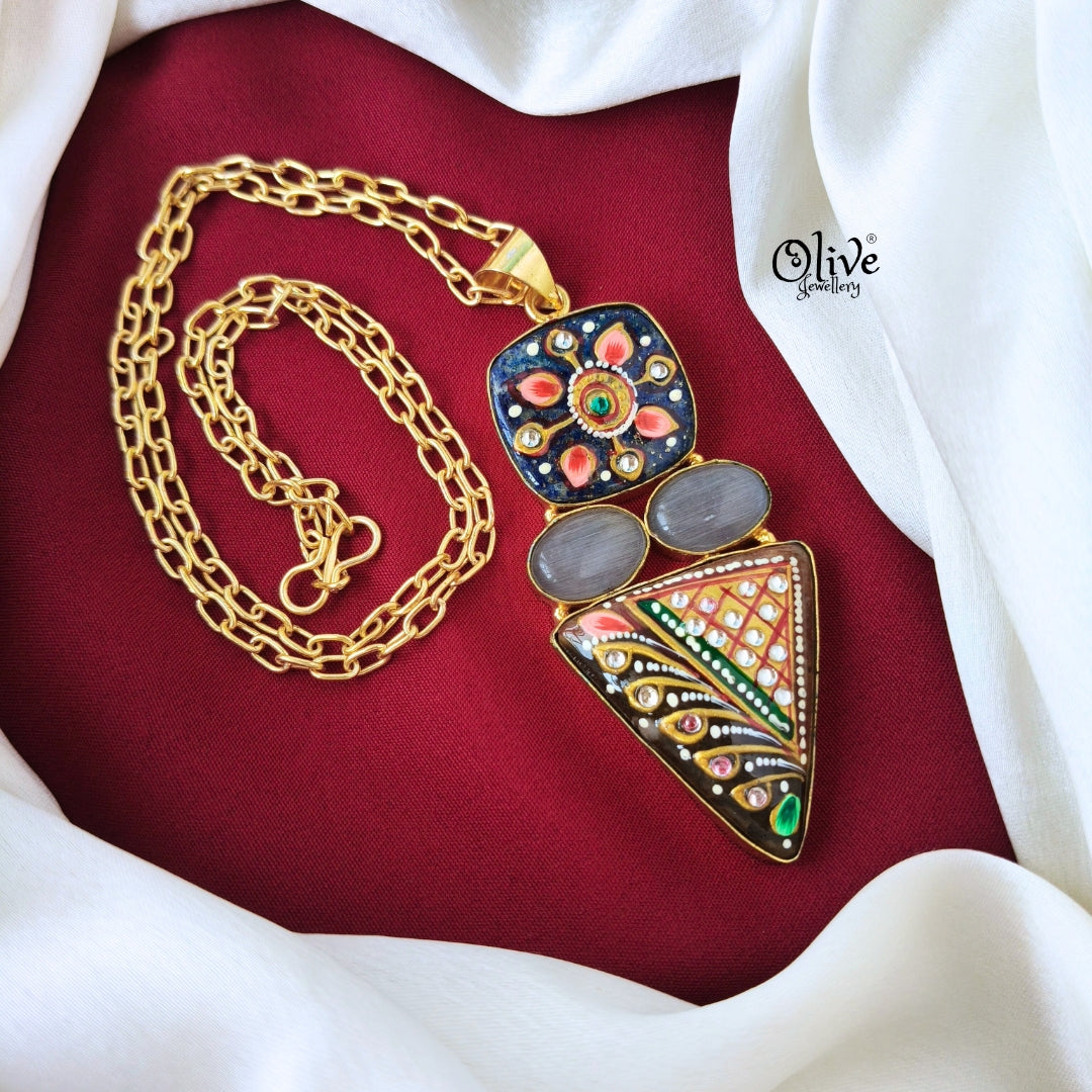 Tanjore Pendant -666