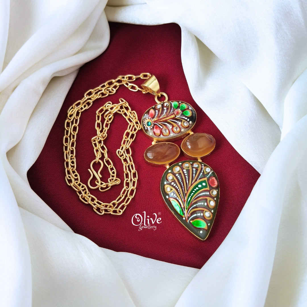 Tanjore Pendant -668