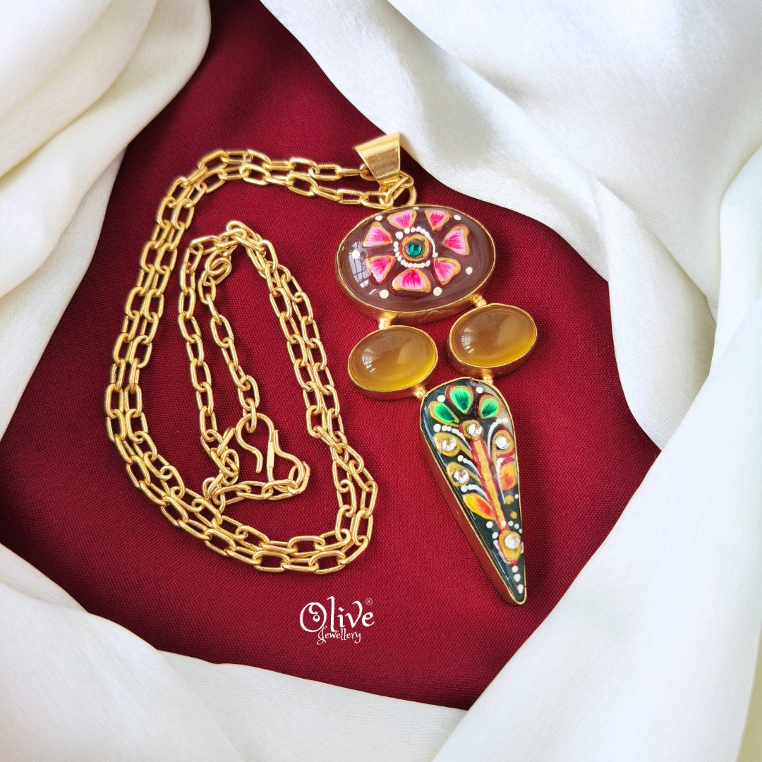 Tanjore Pendant -670