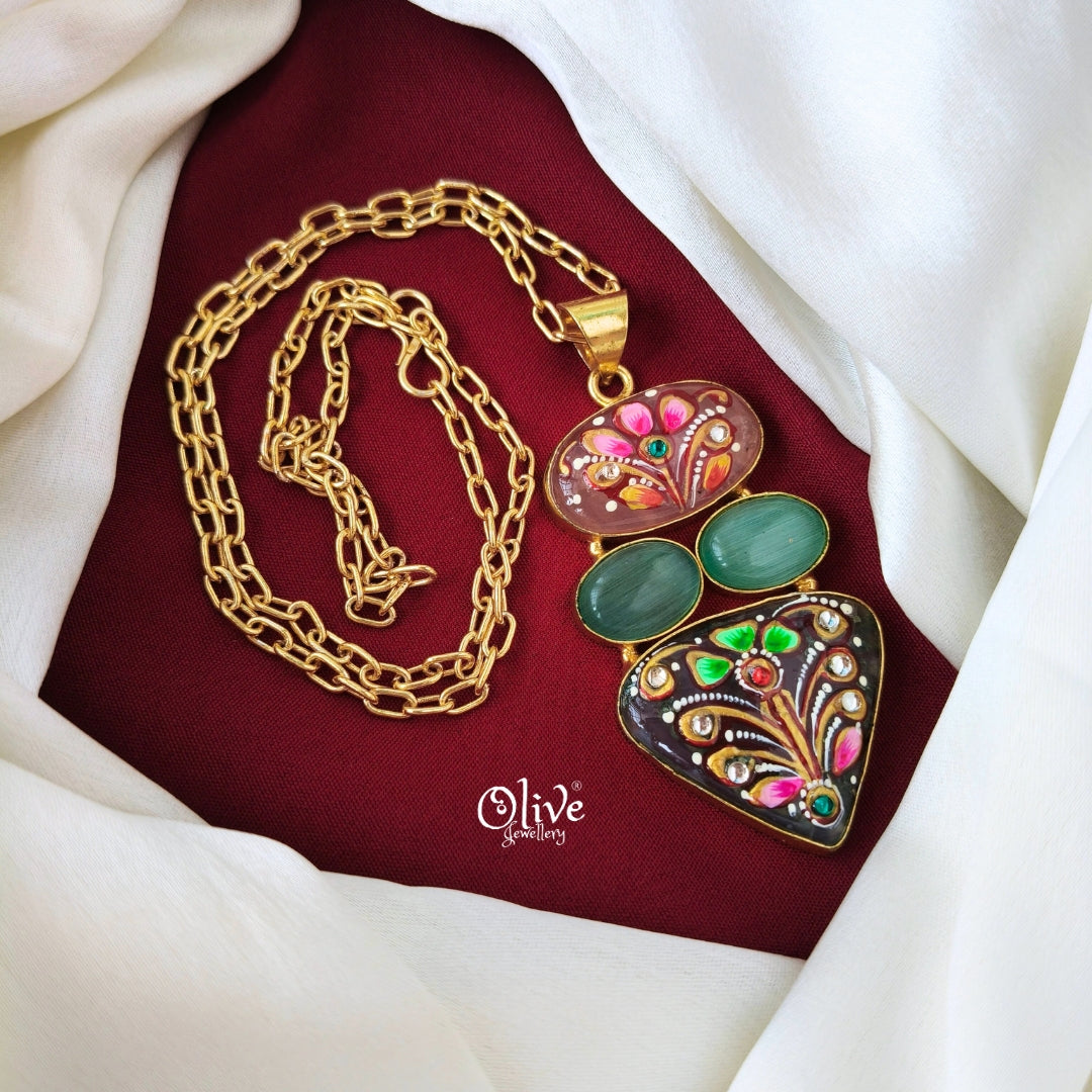 Tanjore Pendant -672