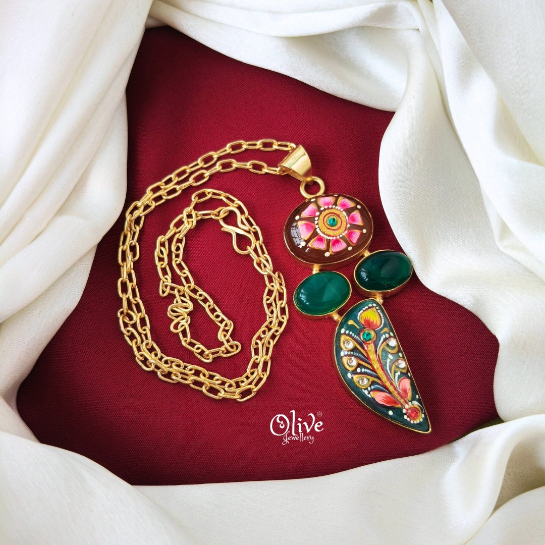 Tanjore Pendant -674