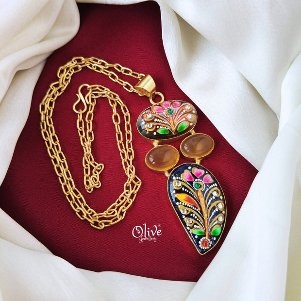 Tanjore Pendant -677