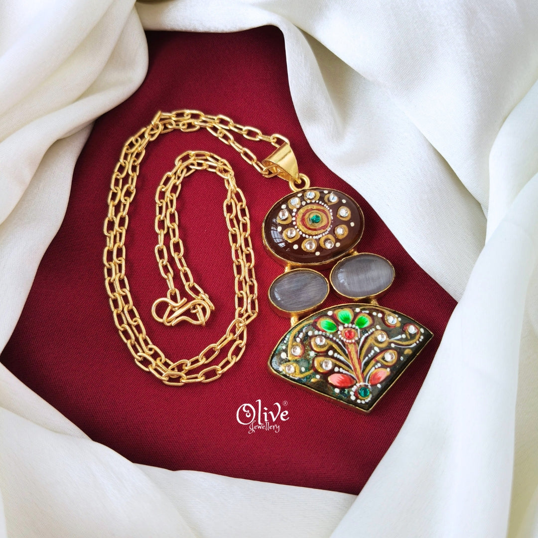 Tanjore Pendant -678