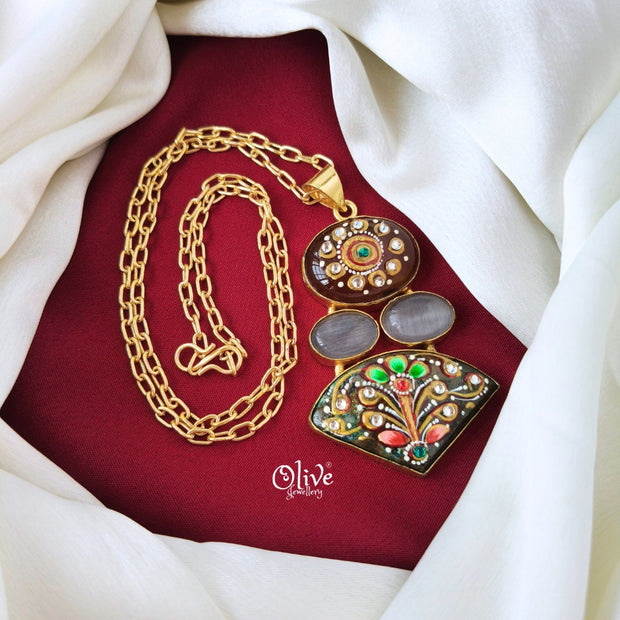 Tanjore Pendant -678