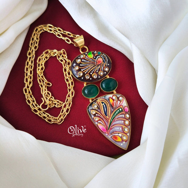 Tanjore Pendant -679