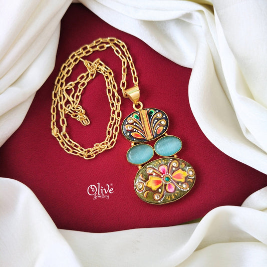 Tanjore Pendant -681
