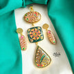 Tanjore Three Step Pendant Set -840