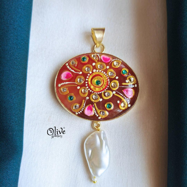 Natural Stone Pendant-886