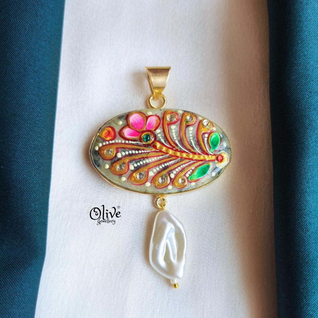 Natural Stone Pendant-923