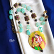 Natural Stone Tumble Beads Neckset-943
