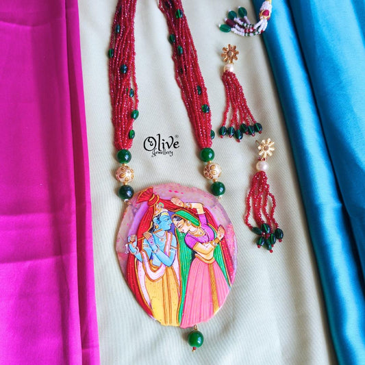 Natural Stone Tanjore Pendant -948