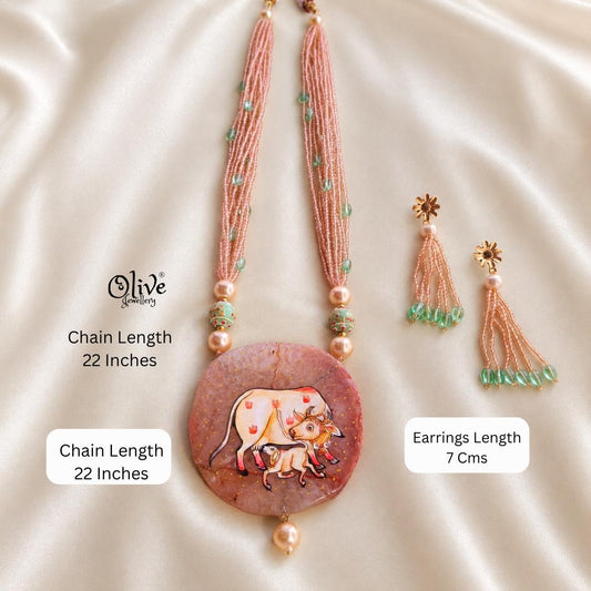 Natural Stone Tanjore Pendant -1000