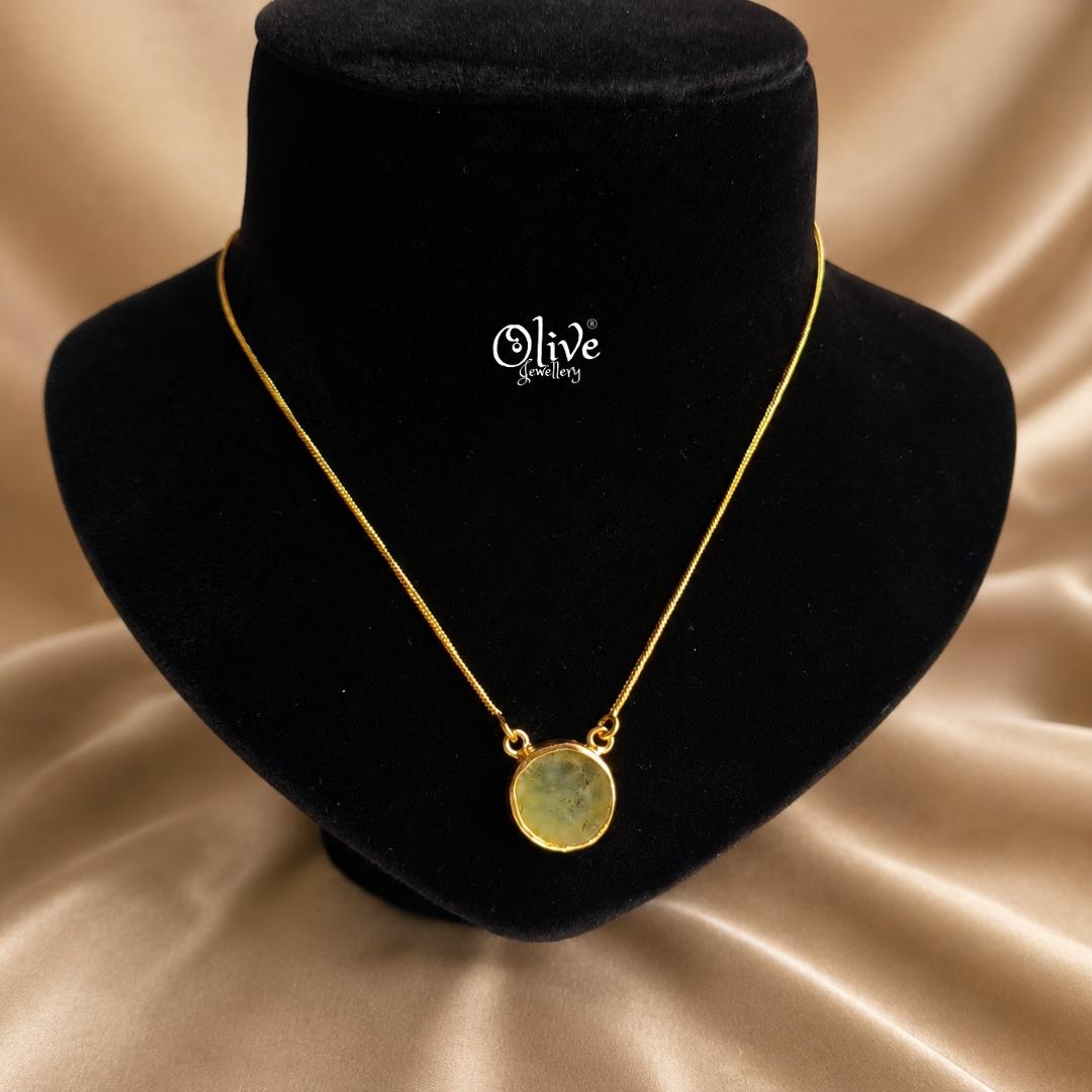 Gem Stone Collection Pendent - Collet Fitting - Round Shape