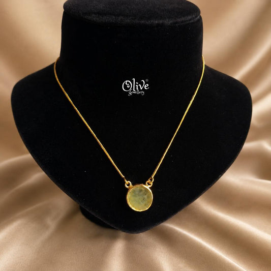 Gem Stone Collection Pendent - Collet Fitting - Round Shape