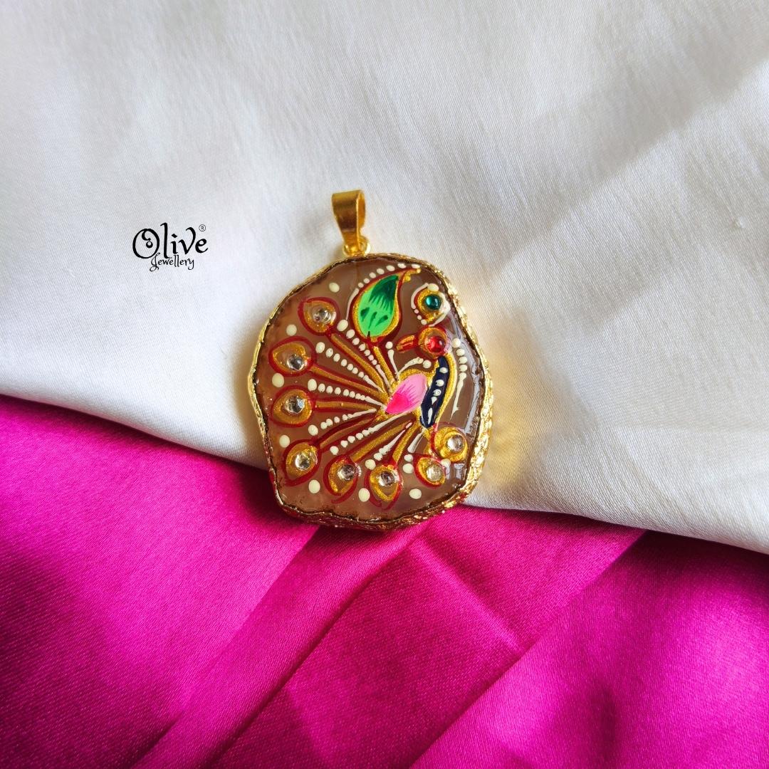 Natural Stone Pendant-1077
