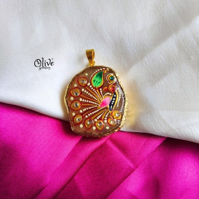 Natural Stone Pendant-1077