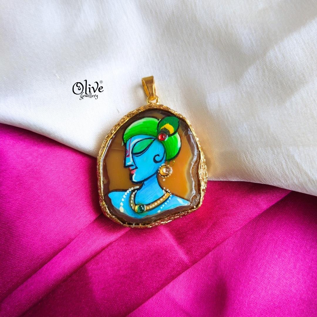 Natural Stone Pendant-1099
