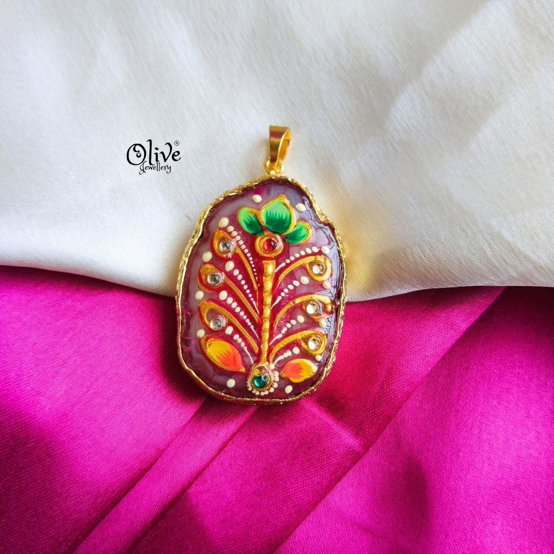 Natural Stone Pendant-1114