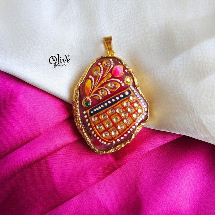 Natural Stone Pendant-1119
