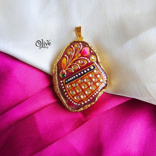 Natural Stone Pendant-1119
