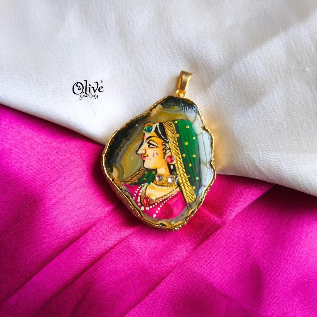 Natural Stone Pendant-1135