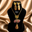 Tanjore Three Step Pendant Set -1172