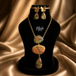Tanjore Three Step Pendant Set -1173