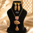 Tanjore Three Step Pendant Set -1174