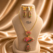 Tanjore Three Step Pendant Set -1176