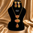 Tanjore Three Step Pendant Set -1177