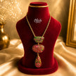 Tanjore Three Step Pendant Set -1185