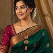 Tanjore Three Step Pendant Set -1186