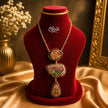 Tanjore Three Step Pendant Set -1188