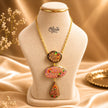Tanjore Three Step Pendant Set -1189