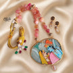 Natural Stone Tanjore Pendant-1258